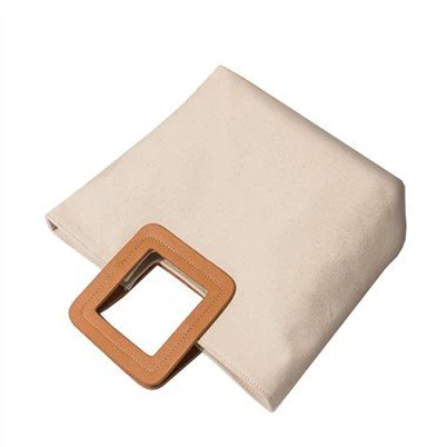 Canvas-Handtasche recycelt